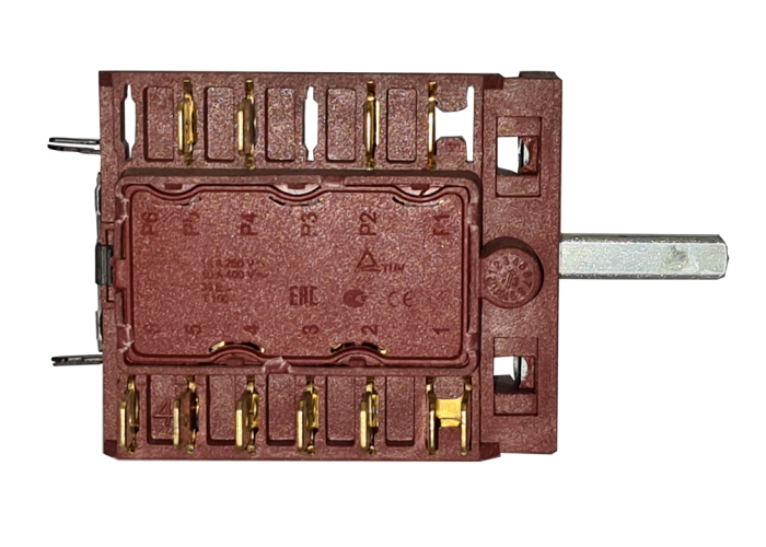 Переключатель ПМ-3 EGO 42.03.0000.031 с разъемом под терморегулятор. вал 23 мм 3 поз. (С604A18A1M230T, AC6-T18-T604)