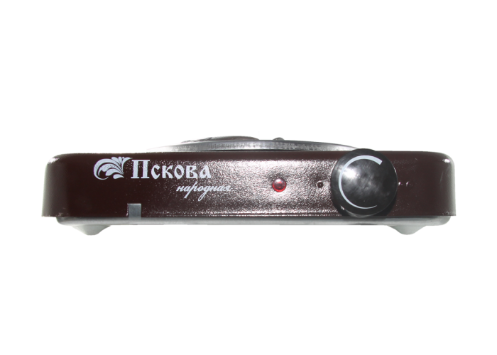 Электроплитка настольная ЭПТ-1/1,0-220 "Пскова", 1 конфорка, с индикатором, коричневая