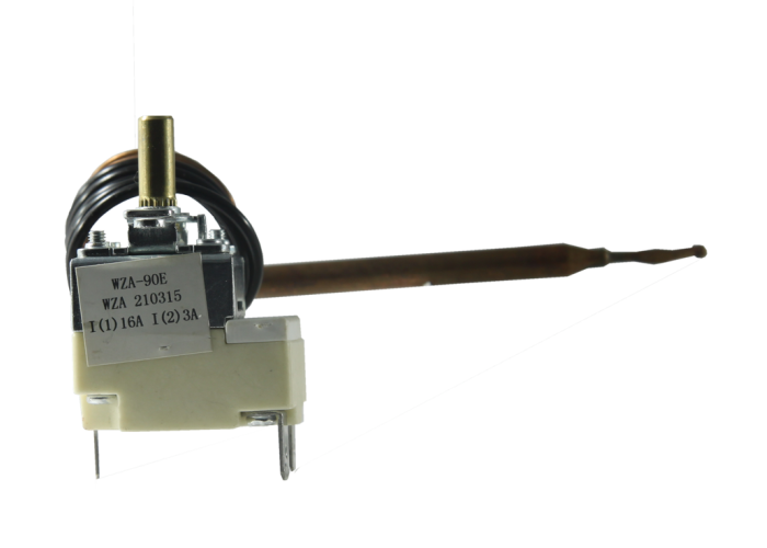 Терморегулятор WZA-90E 30-90°С 16А, с ручкой, длина капилляра 1000мм