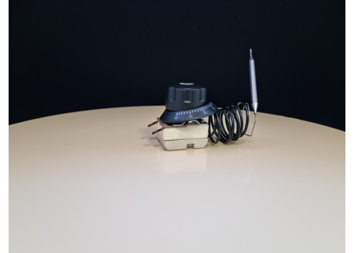 Терморегулятор капиллярный 30-85°С TF 85C AGO-85R WK2 106087 20A 250V 2х контактный (аналог T32M-07), с ручкой