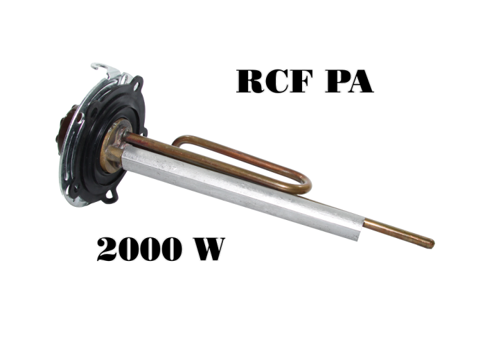 Комплект- ТЭН RCF PA 2000Вт, терморегулятор, круглый фланец с ушками с резиновой прокладкой и анодом М6 (IEG-ИТА)