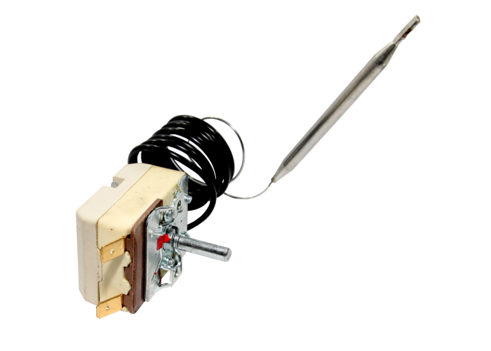 Терморегулятор капиллярный 30-85°С TF 85C AGO-85R WK2 106087 25A 250V 2х контактный (аналог T32M-07), с ручкой