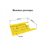 Пакет майка ПНД «Электроника» желтый (23 мкм) (50 шт.)